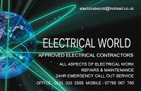 ELECTRICAL WORLD LTD 206821 Image 2