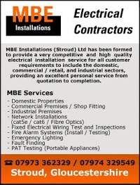 MBE Installations (Stroud) Ltd Electrical Contractors 223238 Image 0