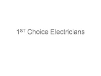 1st Choice Electricians 216538 Image 0
