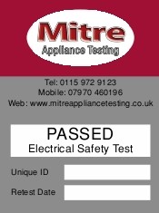 Mitre Appliance Testing Ltd   PAT Testing Nottingham, Leicester, Derby 224043 Image 0